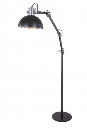 Vloerlampen BROOKLYN industriële vloerlamp Zwart by Steinhauer 7716ZW